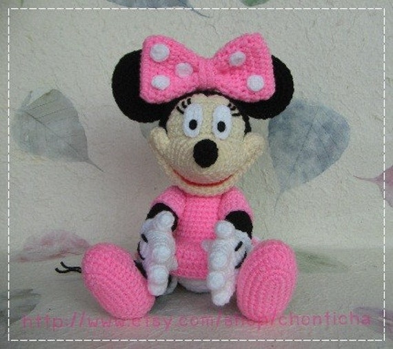 Minnie Mouse 10 Inches PDF Amigurumi Crochet Pattern | Etsy