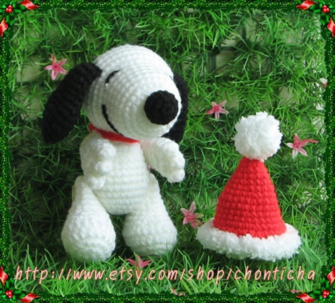 Snoopy 5 Inches PDF Amigurumi Crochet Pattern Etsy