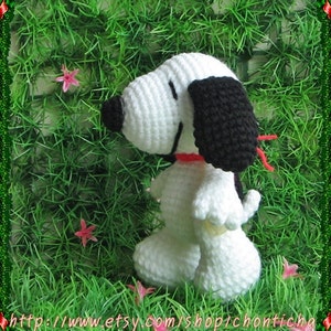 Snoopy 5 inches PDF amigurumi crochet pattern zdjęcie 2