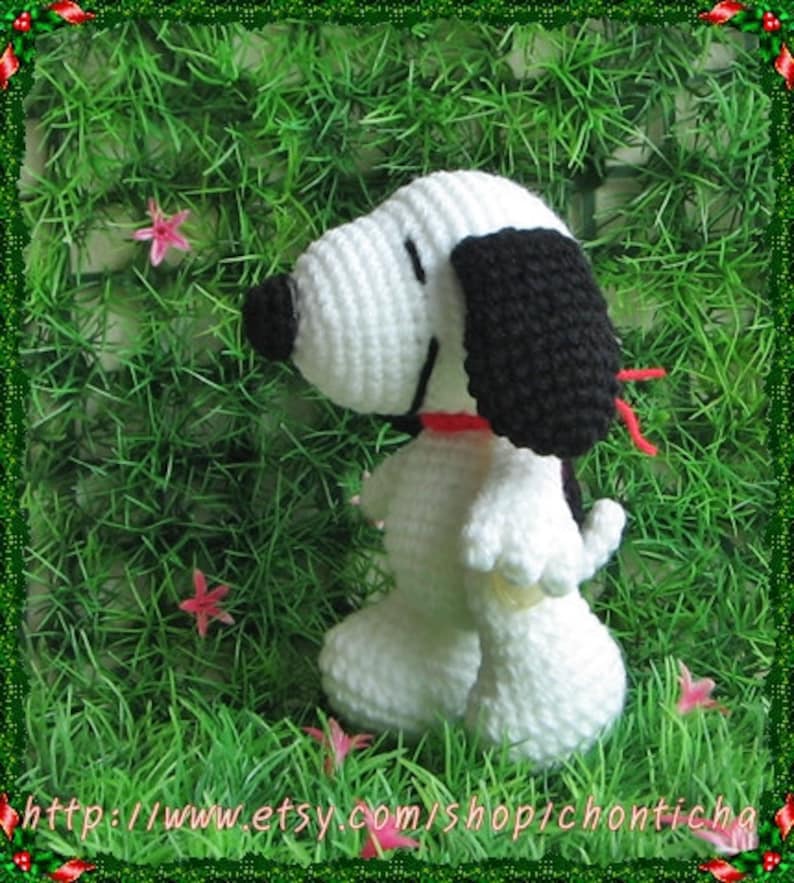 Snoopy 5 inches PDF amigurumi crochet pattern zdjęcie 2