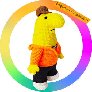 Smiling friends Charlie 17inches - PDF amigurumi crochet pattern