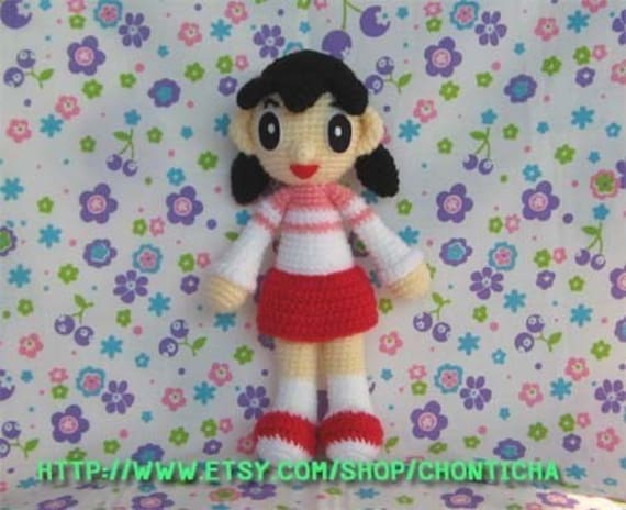 Buy Doraemon Inspired Crochet Pattern: Nobita & Shizuka Amigurumi