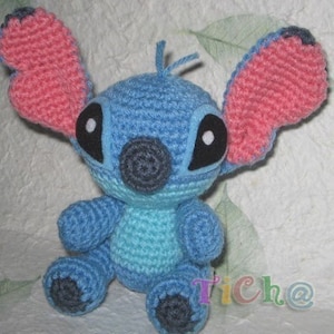 Stitch super lindo PDF patrón de ganchillo amigurumi imagen 5