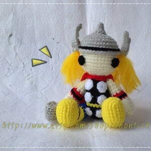 Thor 6 inches PDF amigurumi crochet pattern image 3