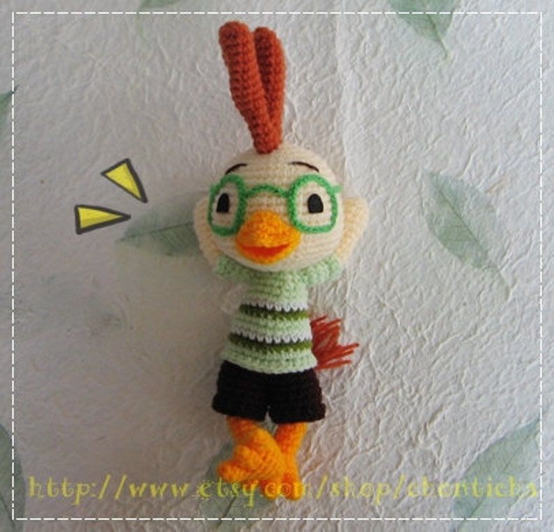 Chicken little 9 inches PDF crochet pattern image 2