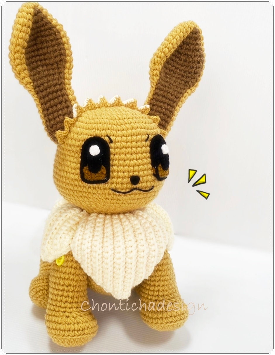 イーブイの編み図 - ポケモン進化キツネにインスパイアされた - 12