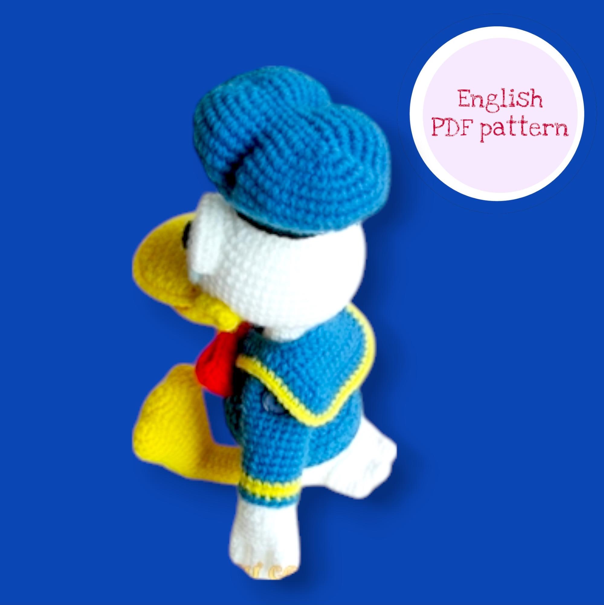 ドナルドダックの編み図 - クラシックなセーラーウォーターバードに