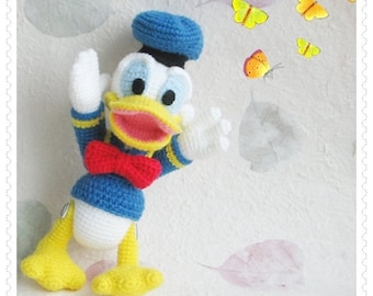 Donald Duck 8.5 inches - PDF amigurumi crochet pattern