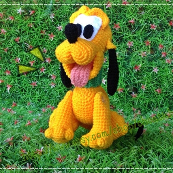 Perro Pluto 8inches - Patrón PDF amigurumi crochet