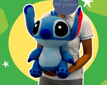 STITCH 20 inches - PDF amigurumi crochet pattern