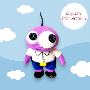 Smiling Friends PIM Amigurumi Crochet Pattern PDF | 12 Inch Plush Doll Tutorial | Cute Cartoon Crochet Toy Digital Download