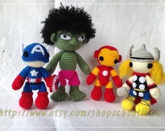 A TEAM Set - PDF amigurumi crochet pattern