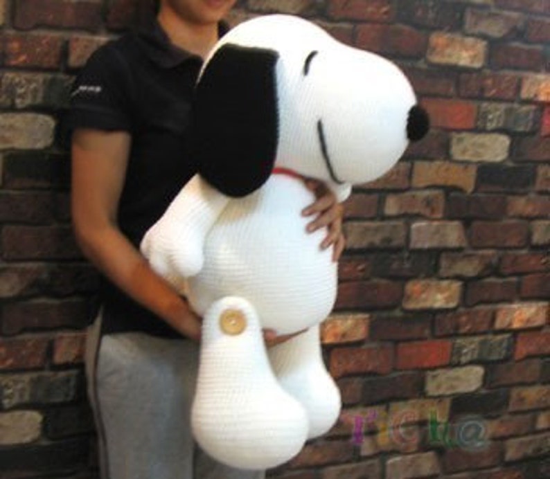 Snoopy dog 27 inches PDF amigurumi crochet pattern image 2