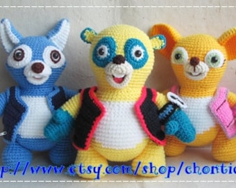 Special agent OS and Friends - PDF amigurumi crochet pattern
