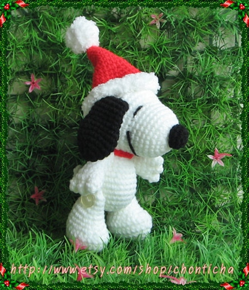 Snoopy 5 inches PDF amigurumi crochet pattern image 1
