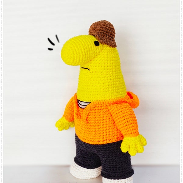 Smiling friends Charlie 17inches - PDF amigurumi crochet pattern