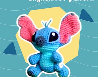 Stitch Crochet Pattern PDF: 7 Inch Amigurumi Doll Tutorial (Digital Download