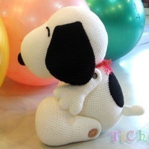 Snoopy dog 27 inches PDF amigurumi crochet pattern image 3