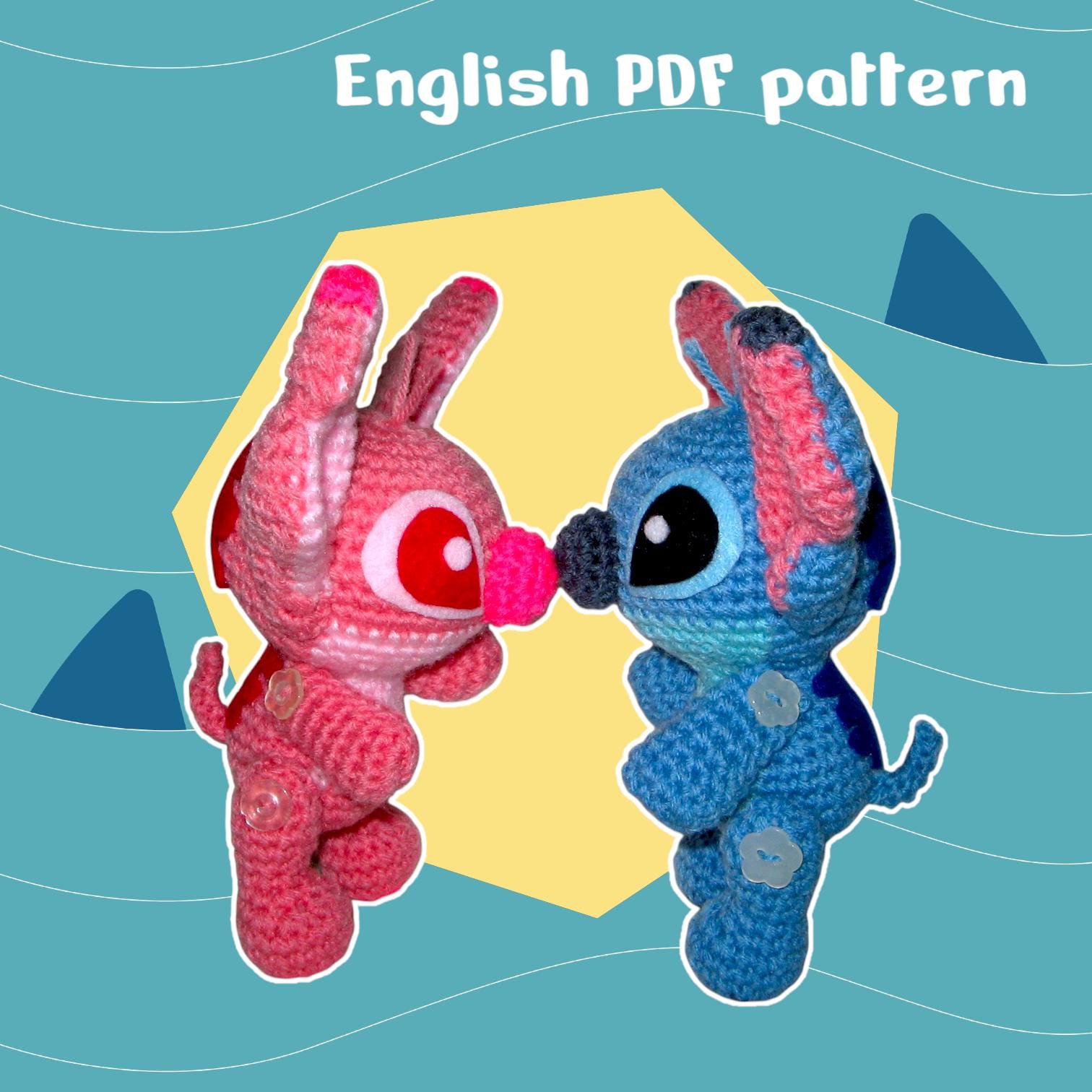 ステッチのあみぐるみ編み図 – 7インチぬいぐるみ（PDFダウンロード