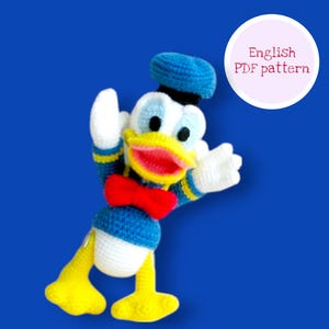 Donald Duck Amigurumi Crochet Pattern PDF | 8.5 Inch Doll Tutorial | Digital Download