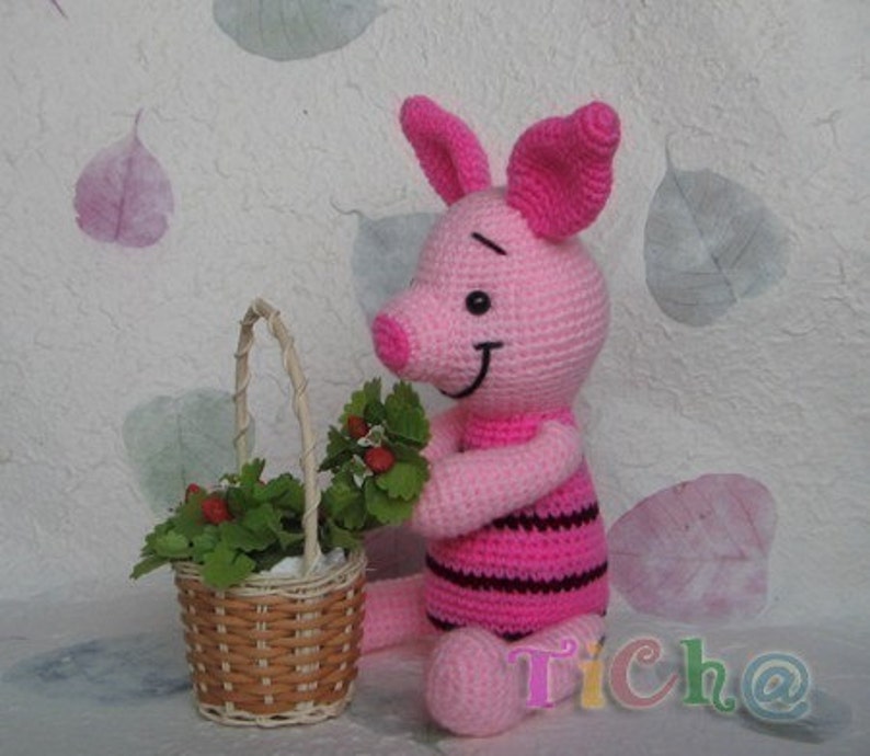 Piglet pink 12inches PDF amigurumi crochet pattern image 4