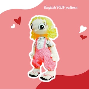 Elfie cloth doll 22 inches - PDF amigurumi crochet pattern