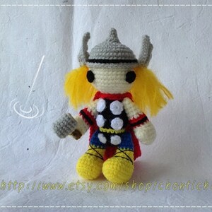 Thor 6 inches PDF amigurumi crochet pattern image 4