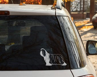 SALE ITEM - Bearded Collie sticker | Dog decal | Home decor | Plaque | Emblem | Laptop design