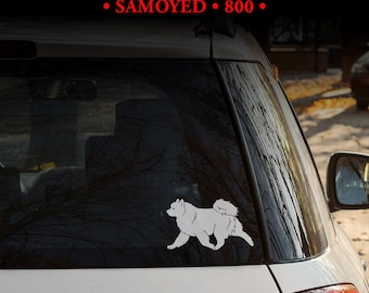 Pegatina de Samoyedo - ¡MÚLTIPLES DISEÑOS! / Calcomanía para perro / Decoración del hogar / Placa / Emblema / Diseño para portátil