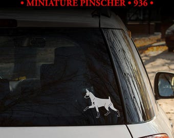 Miniature Pinscher sticker - MULTIPLE DESIGNS! | Dog decal | Home decor | Plaque | Emblem | Laptop design
