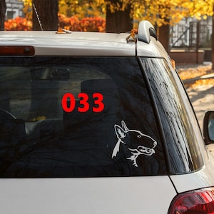 Bull Terrier sticker | Bull Terrier decal | MULTIPLE DESIGNS! | Dog sticker | Dog decal | Car sticker