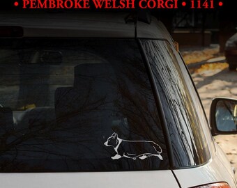 Pegatina de Pembroke Welsh Corgi - ¡MÚLTIPLES DISEÑOS! / Calcomanía para perro / Decoración del hogar / Placa / Emblema / Diseño para portátil