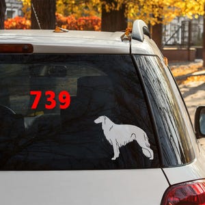 Borzoi sticker | Borzoi decal | MULTIPLE DESIGNS! | Dog sticker | Dog decal | Car sticker