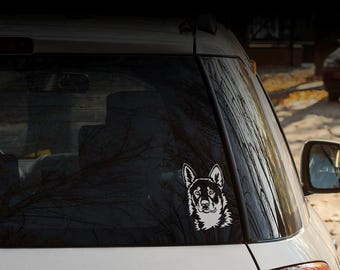 Swedish Elkhound sticker | Dog decal | Home decor | Plaque | Emblem | Laptop design