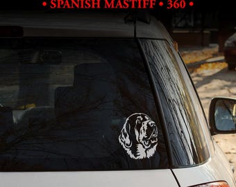 Spanischer Mastiff Aufkleber | Mastiin espanol - MEHRERE DESIGNS! | Hundeaufkleber | Wohnkultur | Gedenktafel | Wappen | Laptop Design
