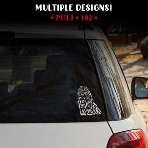 Puli sticker - MULTIPLE DESIGNS! | Dog decal | Home decor | Plaque | Emblem | Laptop design