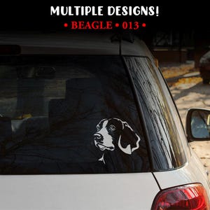 Beagle sticker | Beagle decal | MULTIPLE DESIGNS! | Dog sticker | Dog decal | Car sticker