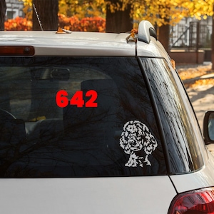 Poodle sticker | Poodle decal | MULTIPLE DESIGNS! | Dog sticker | Dog decal | Car sticker