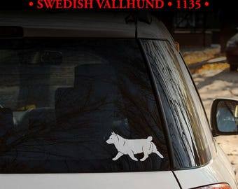 Pegatina de Vallhund Sueco - ¡MÚLTIPLES DISEÑOS! / Calcomanía para perro / Decoración del hogar / Placa / Emblema / Diseño para portátil