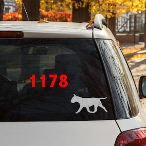 Bull Terrier sticker | Bull Terrier decal | MULTIPLE DESIGNS! | Dog sticker | Dog decal | Car sticker