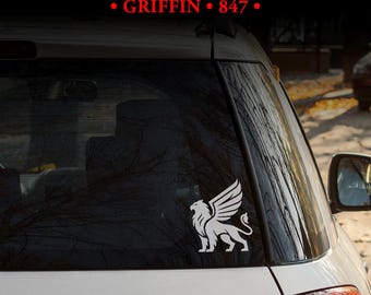 Griffin-klistermärke - FLERA DESIGN! | Dekal | Heminredning | Plakett | Emblem | Laptopdesign