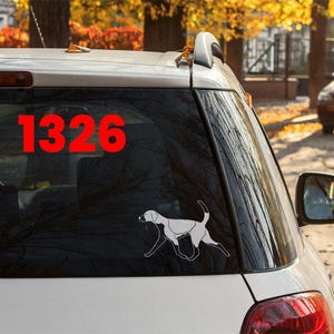 American Foxhound sticker | American Foxhound decal | MULTIPLE DESIGNS! | Dog sticker | Dog decal | Car sticker | Laptop sticker | Car decal