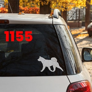 Adesivo Akita giapponese / Decalcomania Akita giapponese / DISEGNI MULTIPLI! / Adesivo per cane / Decalcomania per cane / Adesivo per auto / Adesivo per laptop / Adesivo per auto