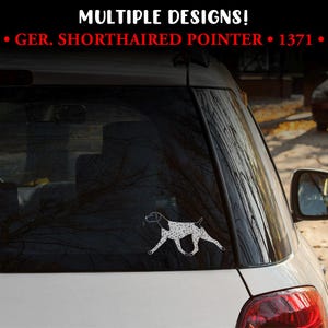 Klistermärke med tysk korthårig pekare - FLERA DESIGN! | Hunddekal | Heminredning | Plakett | Emblem | Laptopdesign