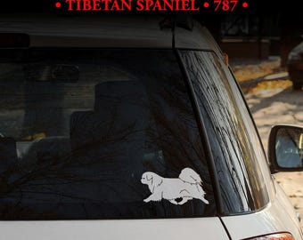 Pegatina de Spaniel Tibetano - ¡MÚLTIPLES DISEÑOS! / Calcomanía para perro / Decoración del hogar / Placa / Emblema / Diseño para portátil