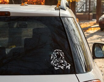 SALE ITEM - English Cocker Spaniel sticker | Dog decal | Home decor | Plaque | Emblem | Laptop design