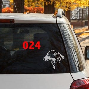 Borzoi sticker | Borzoi decal | MULTIPLE DESIGNS! | Dog sticker | Dog decal | Car sticker