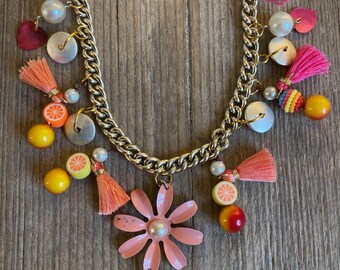 Oranges & Lemons Charm Necklace