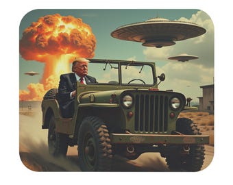 Rectangle Mouse Pad, Donald Trump Saves the World, Political Mouse Mat, Office Desk Accessories, Patriotic Computer Mousepad, Anti Biden