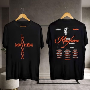 Lady Gaga Fan Shirt, Lady Gaga The Mayhem Ball Tour 2025 Shirt, Lady Gaga 2025 Concert, Lady Gaga Merch, Lady Gaga Mayhem Shirt, Lady Gaga